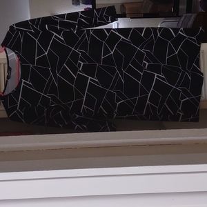 Black Dress w/ White designs